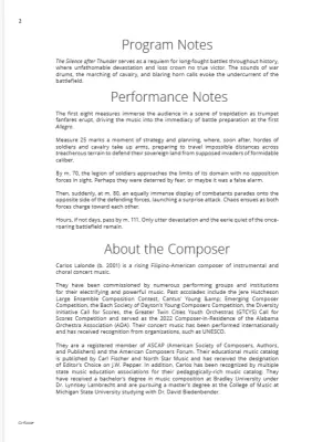 The Silence after Thunder - Lalonde - Concert Band - Level 3