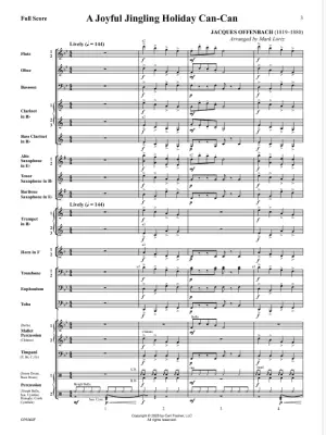 A Joyful Jingling Holiday Can-Can - Offenbach/Lortz - Concert Band - Gr. 3.5