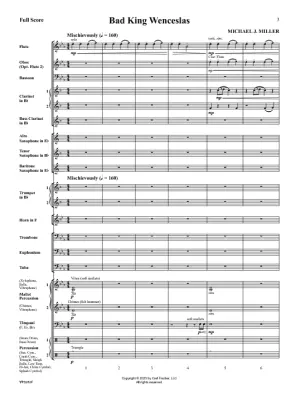 Bad King Wenceslas - Miller - Concert Band - Gr. 2.5