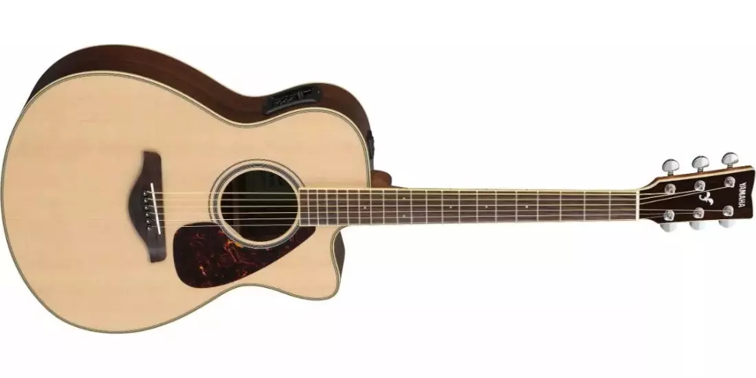 FSX830C Concert Acoustic/Electric Guitar with Cutaway - Natural