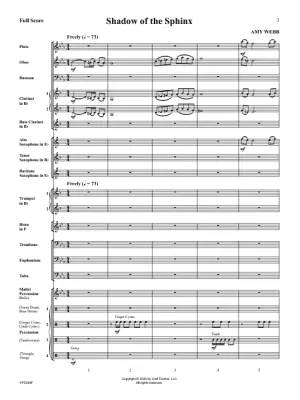 Shadow of the Sphinx - Webb - Concert Band - Gr. 2.5