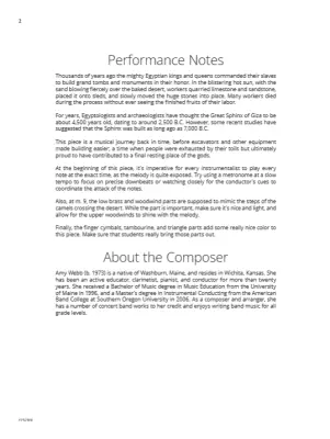 Shadow of the Sphinx - Webb - Concert Band - Gr. 2.5