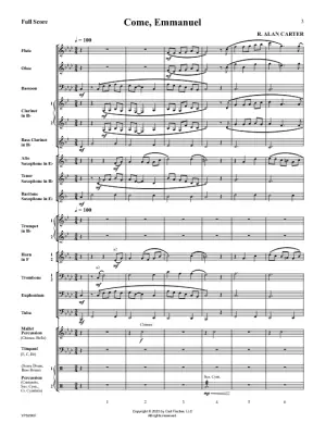 Come, Emmanuel - Carter - Concert Band - Gr. 2.5
