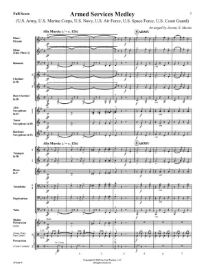 Armed Services Medley - Martin - Concert Band - Gr. 2.5