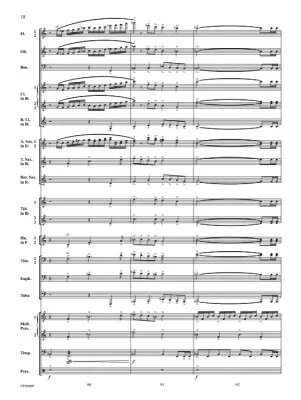Over Peaceful Horizons - Benton - Concert Band - Gr. 3