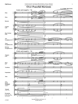 Over Peaceful Horizons - Benton - Concert Band - Gr. 3