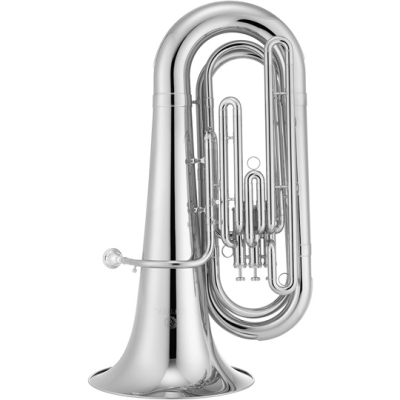 JTU730 Student 3-Valve Tuba - Silver-Plated