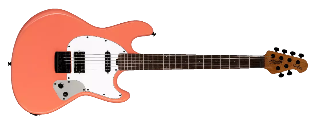 Fluff Signature StingRay Electric Guitar - Rula Thumb Red