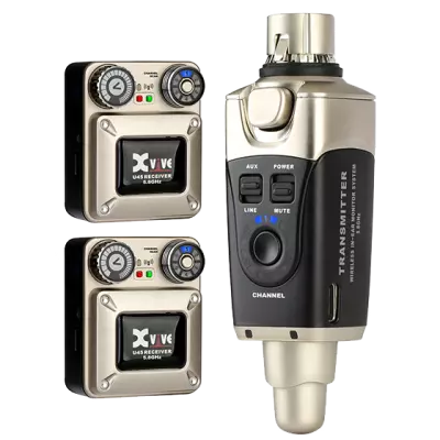 Xvive Audio - U45 Wireless In-Ear System with 2 Receivers