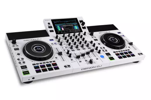 SC LIVE 4 4-Channel Standalone DJ Controller with 7\'\' Screen - White