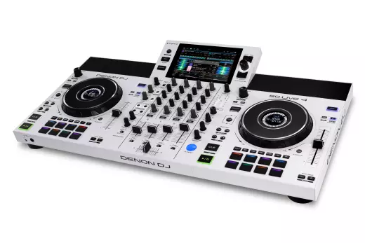 SC LIVE 4 4-Channel Standalone DJ Controller with 7\'\' Screen - White