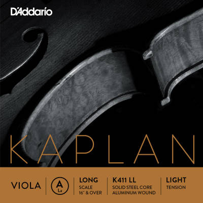 DAddario Orchestral - K411 LL - Kaplan Viola Single A String, Long Scale, Light Tension