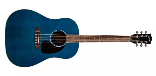 Gibson - J-45 Standard Acoustic/Electric Guitar with Hardshell Case - Bluebonnet