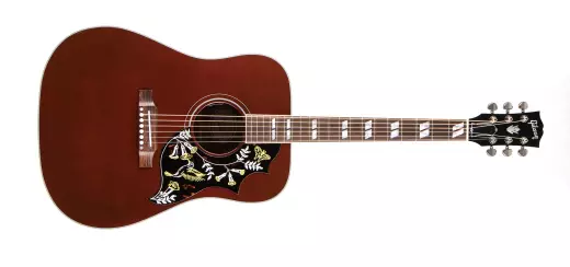 Gibson - Hummingbird Standard Acoustic/Electric Guitar with Hardshell Case - Wine Red