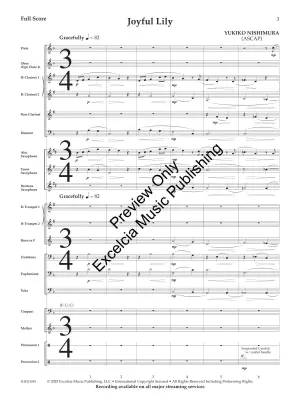 Joyful Lily - Nishimura - Concert Band - Gr. 2