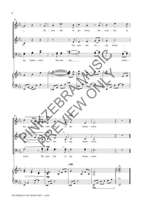 December in My Hometown - Pinkzebra - SATB