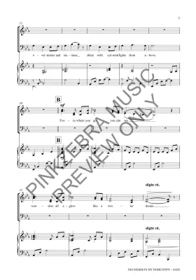 December in My Hometown - Pinkzebra - SATB