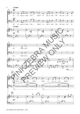 December in My Hometown - Pinkzebra - SATB
