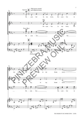 December in My Hometown - Pinkzebra - SATB