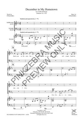 December in My Hometown - Pinkzebra - SATB