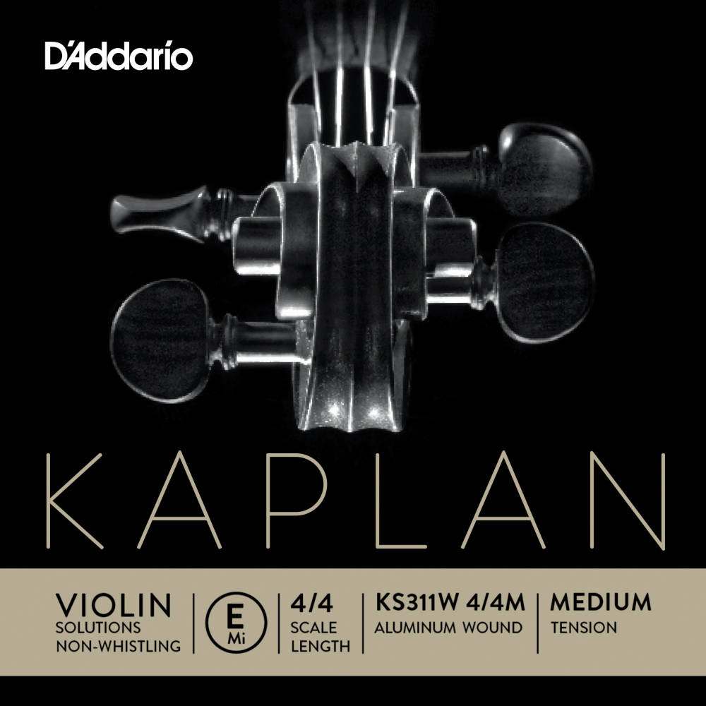 KS311W 4/4M - Kaplan Solutions Non-Whistling Violin Aluminum Wound E String, 4/4 Scale