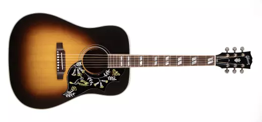 Gibson - Hummingbird Faded Acoustic/Electric Guitar with Hardshell Case - Vintage Burst