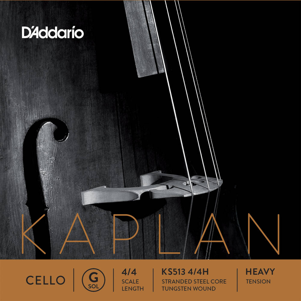 KS513 4/4H - Kaplan Cello Single G String, 4/4 Scale, Heavy Tension