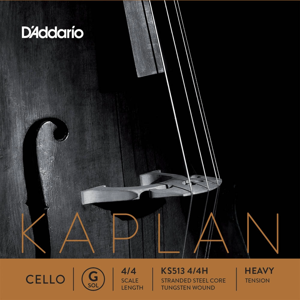 KS513 4/4H - Kaplan Cello Single G String, 4/4 Scale, Heavy Tension