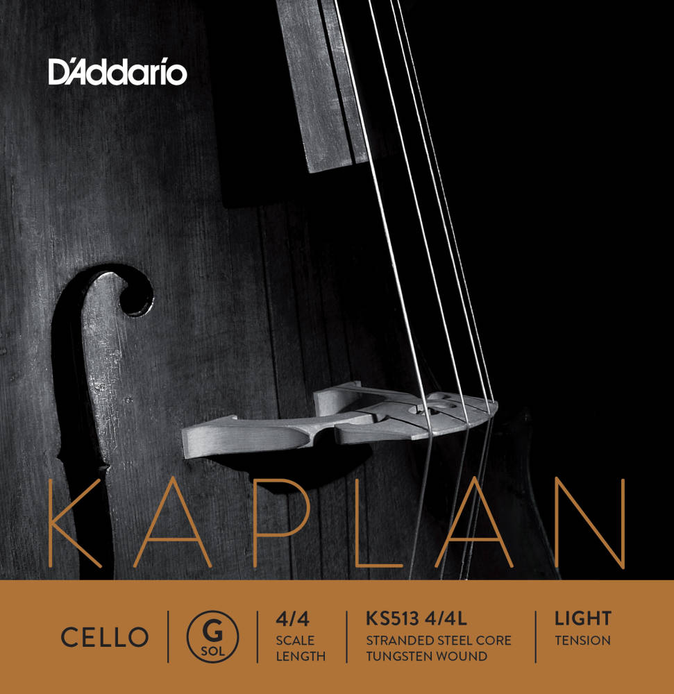 KS513 4/4L - Kaplan Cello Single G String, 4/4 Scale, Light Tension