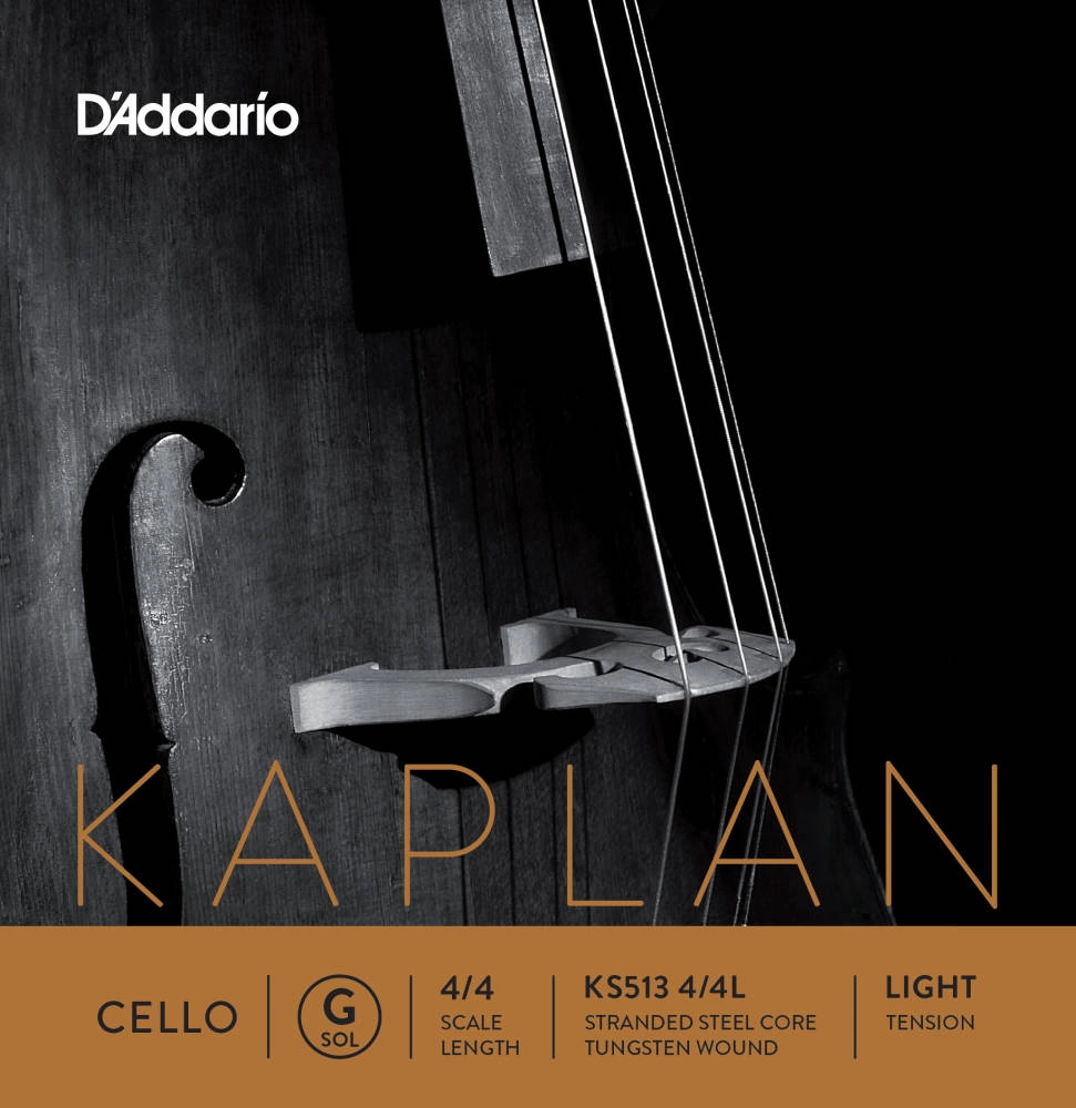 KS513 4/4L - Kaplan Cello Single G String, 4/4 Scale, Light Tension