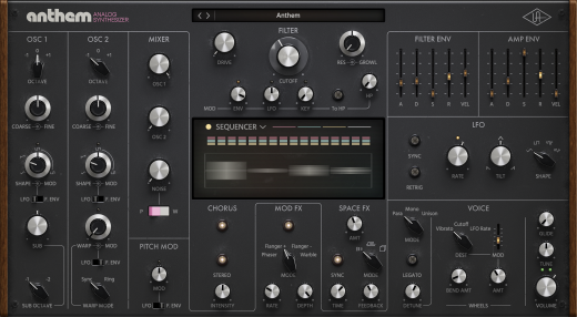 Universal Audio - UA Luna Anthem Analog Synthesizer - Download