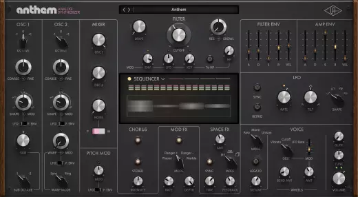 Universal Audio - UA Luna Anthem Analog Synthesizer - Download