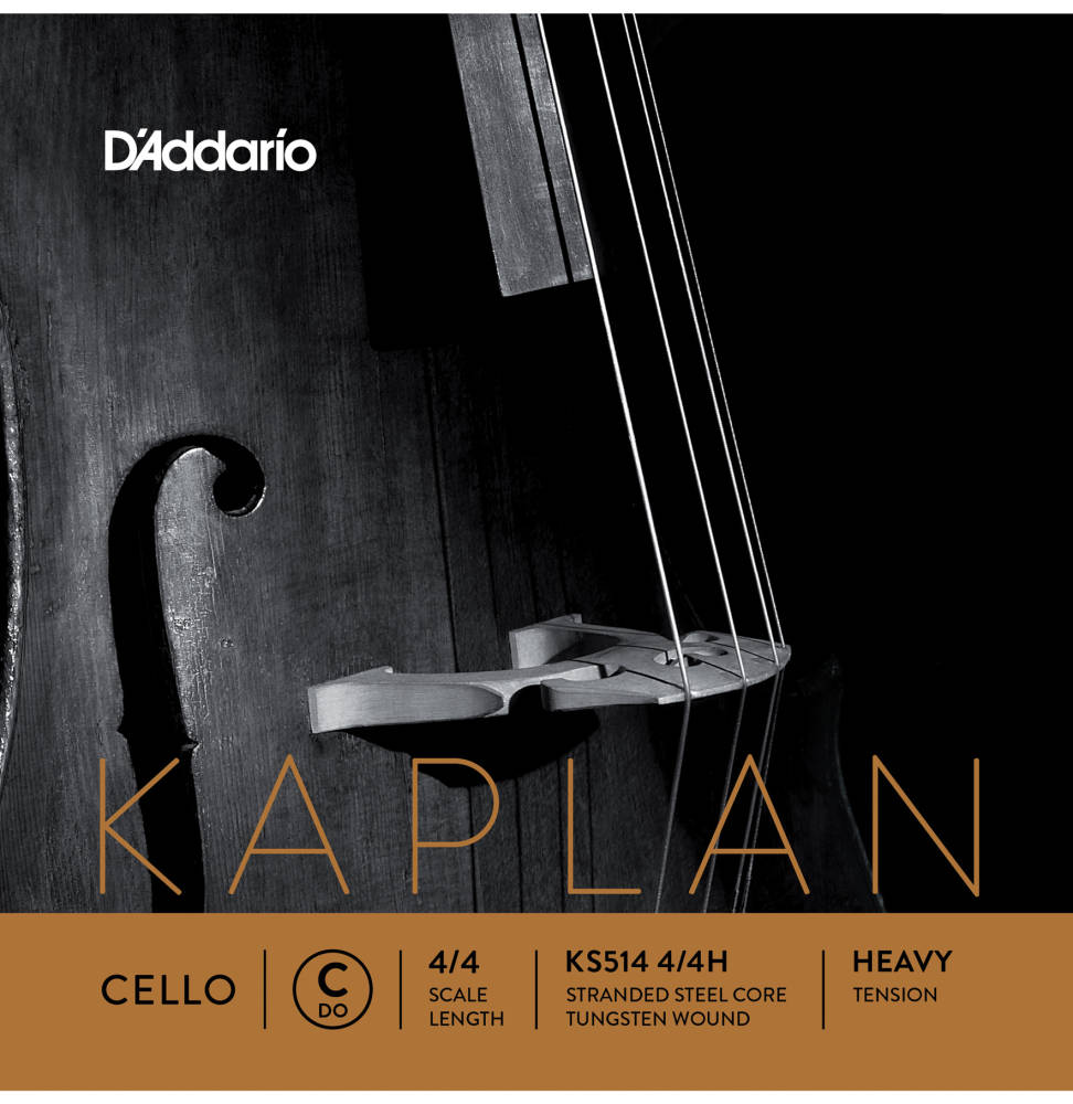 KS514 4/4H - Kaplan Cello Single C String, 4/4 Scale, Heavy Tension