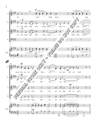 Canada Forever Free - Estelle - SATB