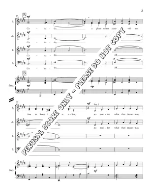 Canada Forever Free - Estelle - SATB