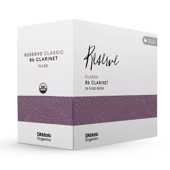 Organic Reserve Classic Bb Clarinet Reeds - Size 3.5, 25 Pack