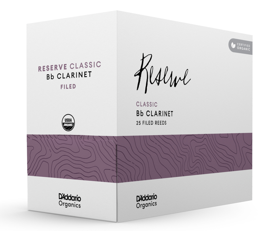 Organic Reserve Classic Bb Clarinet Reeds - Size 3, 25 Pack