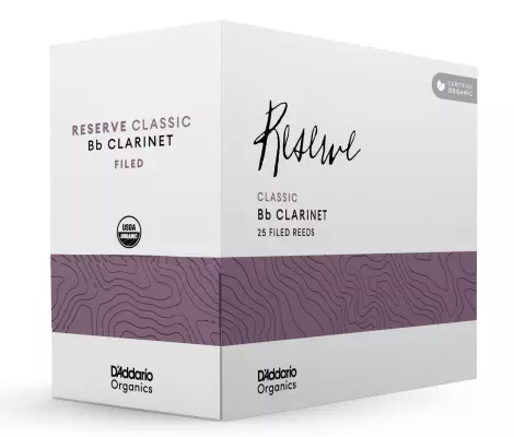Organic Reserve Classic Bb Clarinet Reeds - Size 3.5, 25 Pack