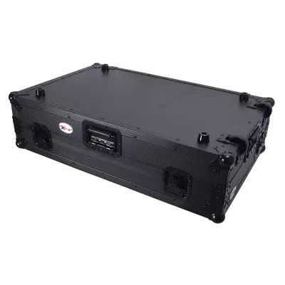 ATA Flight Style Road Case for RANE Four / RANE Performer DJ Controller with Laptop Shelf, 1U Rack Space, LED and Wheels - Black