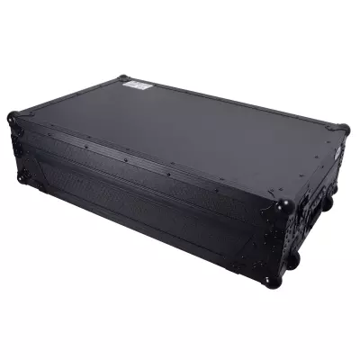 ATA Flight Style Road Case for RANE Four / RANE Performer DJ Controller with Laptop Shelf, 1U Rack Space, LED and Wheels - Black