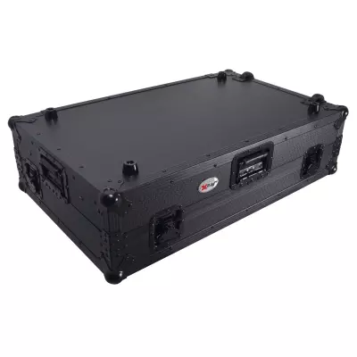 ATA Flight Style Road Case for RANE Four / RANE Performer DJ Controller with Laptop Shelf, 1U Rack Space, LED and Wheels - Black
