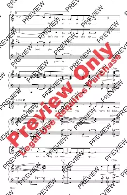 Don\'t Give Up - Gibson/Engelhardt - SATB