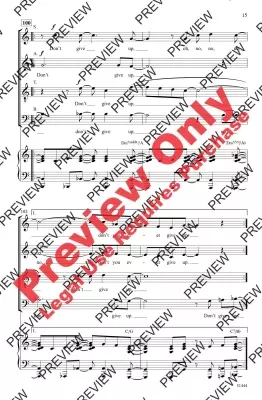 Don\'t Give Up - Gibson/Engelhardt - SATB