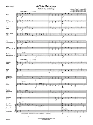 6-Note Reindeer (Up on the Housetop) - Compello - Concert Band - Gr. 1