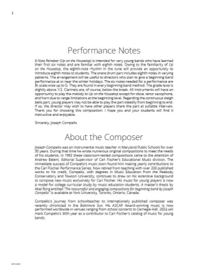 6-Note Reindeer (Up on the Housetop) - Compello - Concert Band - Gr. 1