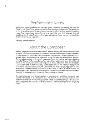 A Jolly Good March - Compello - Concert Band - Gr. 1
