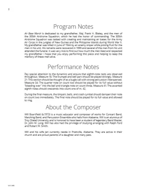 Air Base March - Boartfield - Concert Band - Gr. 1