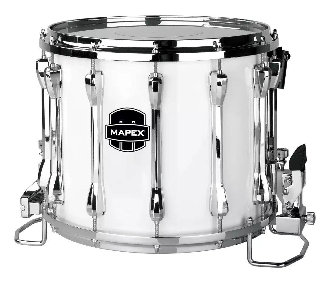 Qualifier Series 14x12\'\' Deluxe Marching Snare - Snow White