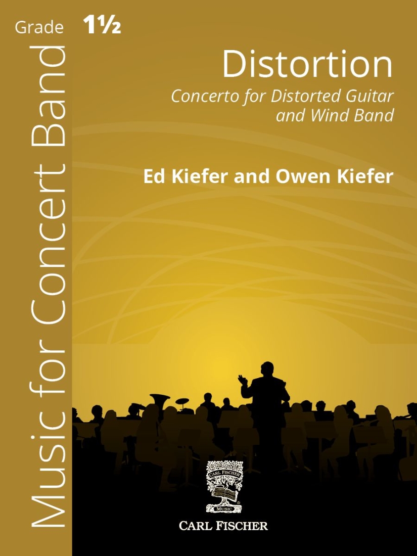 Distortion (Concerto for Distorted Guitar and Wind Band) - Kiefer - Guitar/Concert Band - Gr. 1.5