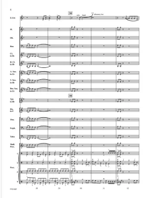Distortion (Concerto for Distorted Guitar and Wind Band) - Kiefer - Guitar/Concert Band - Gr. 1.5